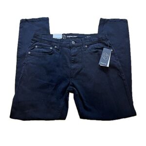 Original Use Jeans Mens 30X30 Black Slim Taper Distressed Stretch Denim NWT